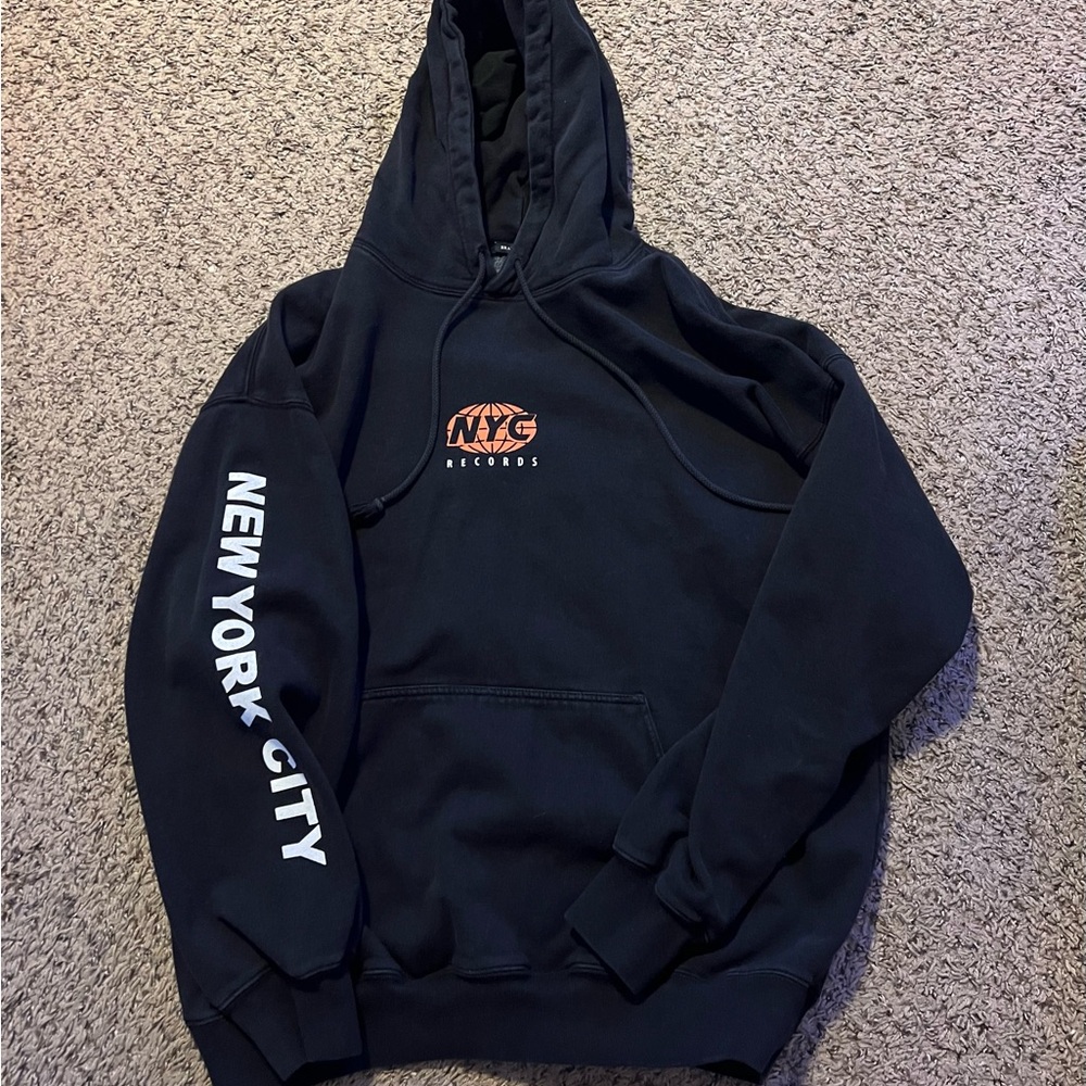 Brandy Melville NYC Records Black Hoodie